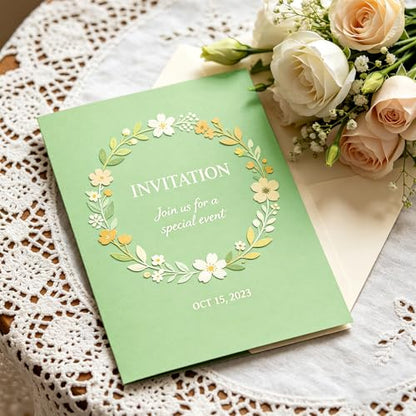 green cardstock paper (Green, 120 Sheets)