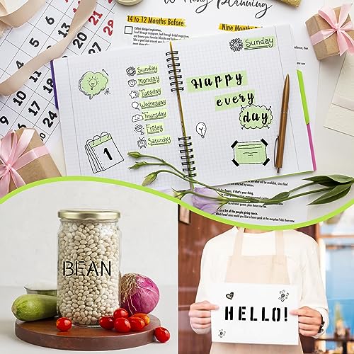 20 Pieces Letter Stencils Reusable Letter Stencils for Painting on Wood, Plastic Alphabet Numbers Stencils, Letter Stencil Template for Notebook, Journal, Scrapbook Decorations (20 Letter) - style: 20 Letter
