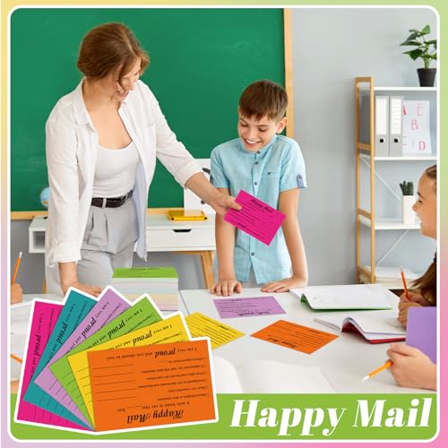 Eersida 240 Pcs Teacher Mail Notecards Mail Bulk Happy Cards for Students Teacher Classroom Must Have Postcard Good Behavior Incentive Motivational Cards for Preschool Kindergarten School Supplies