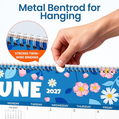 SUNEE Wall Calendar 2026-2027 18 Months Jul. 2026 - Dec. 2027, 14.5"x11.5" Big Grid Hanging Calendar with Note for Organizing & Planning, Monthly Calendar 2026-2027 with Last Month and Next Month, Seasons Color - color: Seasons