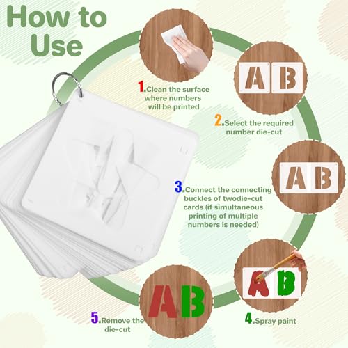 80Pcs Letter Stencils Alphabet and Number Stencil for Painting Reusable Small Alphabet Stencil for Crafts Letter Drawing Stencils on Wall DIY Art Project Rock Fabric Chalkboard (80, 3Inch&4Inch) - size: 3Inch&4Inch
