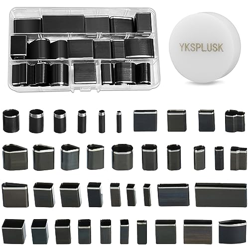 40 Pieces Leather Hole Punch Tool, Multiple Shapes Hole Punch Set for Belts, Leather Cutting Dies Kit with Storage Case & Mat, Hollow Punch Cutter Tool for Handmade DIY Crafts - size: 39 Style