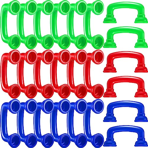 Teling 24 Pack Reading Phones Kids Auditory Feedback Hear Myself Sound Phones for Classroom(Red, Blue, Green)