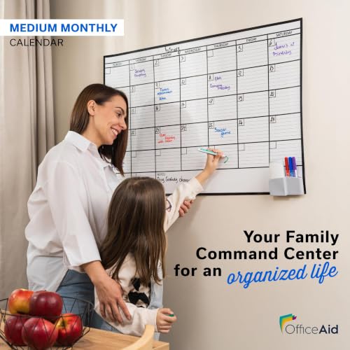 (2 PK) Large Dry Erase Calendar for Wall 24x36, Giant Family Office Big Reusable, Monthly Planner Erasable 36x24, Rolled Whiteboard White Board, Calendar Dry Erase for Undated Wall Large Classroom - size: Medium (2 Pack) (24 x 36 inch)