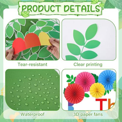Classroom Bulletin Board Decorations with 3D Paper Fans Inspirational Welcome, Make Way for a Great Day Bulletin Board Set for Back to School Motivational Office Home Wall Door Chalkboard Decor - style: Welcome