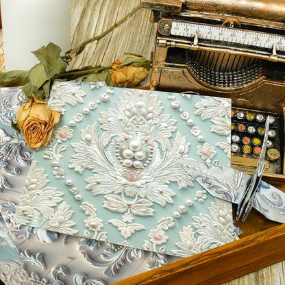 PRSTINCOL Scrapbook Paper,16 Sheets 6x6 Inch Pearl Satin Style Scrapbook Supplies,Single-Sided Vivid Origami Decoupage Paper for Diy Crafts, Card Making, Art Journaling - color: Pearl Paper