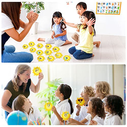 Zonon 90 Pcs Sun Cutouts Classroom Bulletin Board Decoration for Office Classroom Party Bulletin Board Wall Chalkboard Home Decor - style: Sun Style