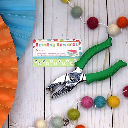 Reading Themed Reward or Prize Punch Cards for Parents & Kids,1 set of 10 3.5" X 2” Double Sided Cards by AmandaCreation - style: Reading