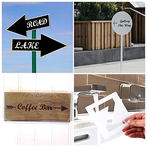 4 Inch Alphabet Letter Stencils for Painting - 70 Pack Letters and Numbers Stencil Templates with Signs for Painting on Wood, Reusable Letter and Number Stencils for Chalkboard Wood Signs & Wall Art - size: 4 Inch