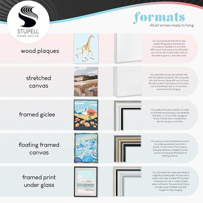 'Animals Around The World Map'| Canvas Art | Stupell Industries | 48 x 36 Inches, Easy to Hang and Sturdy, Made in USA, by Stephanie Workman Marrott - size: 48"L x 36"W