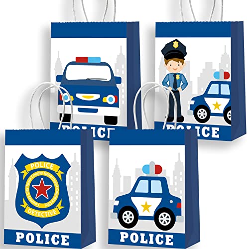 16pcs Police Decorations - Police Gift Bags & Favors for Kids' Policeman Party Supplies - style: police