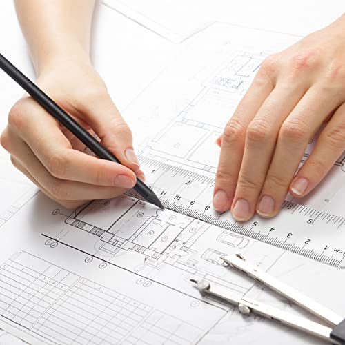 Zonon 100 Pcs 6 Inch Rulers Bulk Clear Plastic Flexible Straight Rulers with Inches and Centimeters First Day of School Gift for Students Back to School Office Supplies - color: Clear