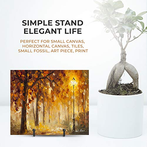 TR-LIFE Plate Stands for Display - 3 Inch Plate Holder Display Stand + Metal Frame Holder Stand for Picture, Decorative Plate, Book, Photo Easel (2 Pack) - size: 3 Inch