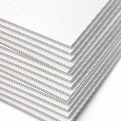 Flipside Products 11" x 14" Fade-Line White Poster Foam Board 3/16'' Thick, 1/2" Subtle Grid Lines for Alignment & Visual Layouts, Arts, and Crafts, Pack of 25 - style: 25 Pack
