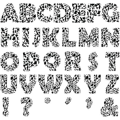 150 PCS Large 7" Font Bulletin Board Letters and Punctuation Set, Composition Classroom Alphabet Cutout for Bulletin Board Display Home School Educational, A Great Helper to Inspire Students' Learning - style: Black White