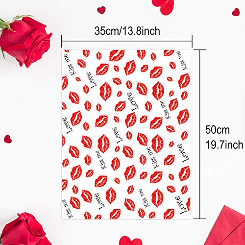 MIAHART 60 Sheets Gift Wrapping Tissue Paper Assorted 50 * 35cm Valentine's Day, Wedding, DIY Crafts, Gift Decorations