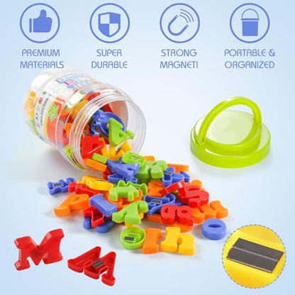 LovesTown 104 PCS Alphabet Magnetic Letters and Numbers for Toddlers,ABC 123 Fridge Educational Set,Great Learning Gift from Parents or Teachers (Pack of 2) - size: Medium (Pack of 2)