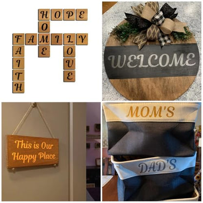 5 Inch Letter Stencils for Painting - 70 Pack Alphabet Letter and Number Stencil Templates with Signs for Painting, Reusable Cursive Alphabet Stencils for Chalkboard Wood Crafts & Wall Decor - size: 5 Inch