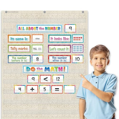 Teacher Created Resources Woven 10 Pocket Chart (34" x 44") (TCR20105)