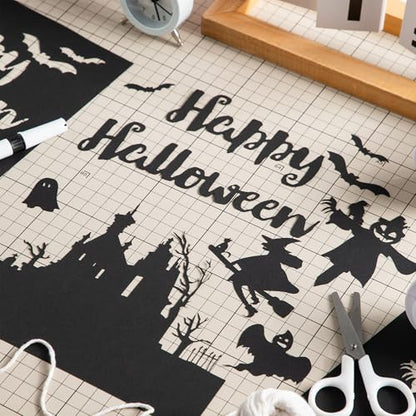 20 Sheets Black Cardstock 12" x 12" Card Stock 250gsm/92lb Thick Construction Paper for Cricut, Scrapbook, Crafts, Card Making UAP34BK20 - color: Black