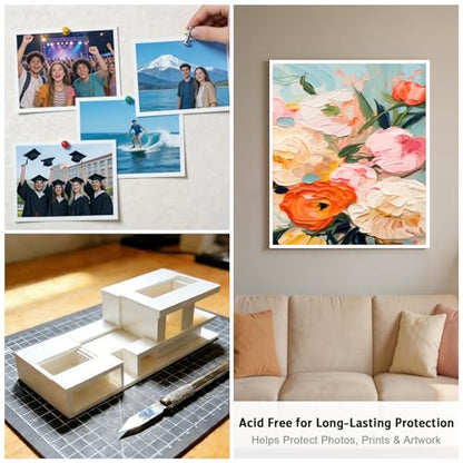 Foam Board 16x20 Inch, 3/16 Inch Thick, 12 Pack, White Foam Core Board, Strong & Rigid, Double-Sided Large Poster Board for Crafts, School Projects, Painting, Presentation & Display - size: 16*20in
