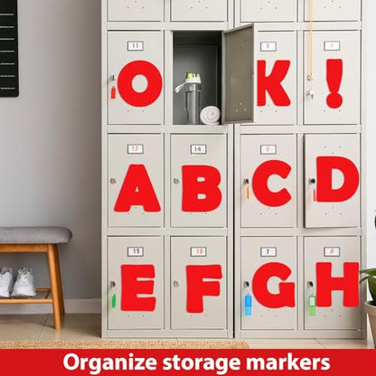 Qyeahkj 150 PCS Large 6" Font Letters and Punctuation Set, Red Classroom Alphabet Cutout for Bulletin Board Display Home School Class Decoration, A Great Helper to Inspire Students' Learning Interest - style: Vibrant Red