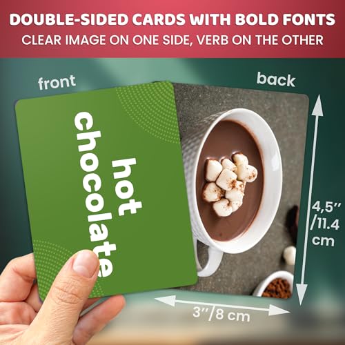 QUOKKA 104 Food Flash Cards Set – Kids and Adults Vocabulary Builder for ABA Therapy, Early Childhood Education, and ESL Teaching – Picture Cards for Speech Therapy and Vocabulary Building Activities - size: 104 Cards, style: Food