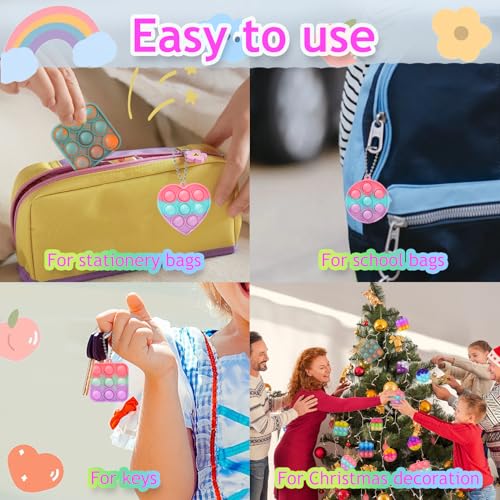30PCS Bulk Fidget Toys, Party Favors for Kids, Birthday Party Toys, Small Classroom Prizes Box Fidgets Toys for Kids Toddlers Adult, Goodie Bag Stuffers, Treasure Chest, Bubbles Poppers,Relieve Stress - style: mixed-30