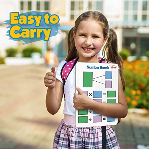 Dry Erase Multiplication Chart Whiteboard, 9" x 12" Multiplication Table Double-Sided Times Table, Math Manipulatives White Board for Kids Students, Classroom and Home, Small White Board Dry Erase - style: Multiplication