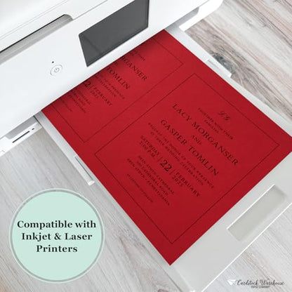 Cardstock Warehouse Pop-Tone Wild Cherry Red Cardstock Paper - 25 Sheets, 12 x 12" - 65 lb / 175 GSM Premium Red Card Stock for Die-cutting, Crafts, Scrapbooking, Card Making and DIY Projects - color: Wild Cherry Red