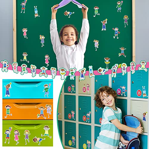 Zonon 90 Pcs Kids Cutouts Classroom Bulletin Board Decoration for Office Classroom Party Bulletin Board Wall Chalkboard Home Decor - style: Kids Style