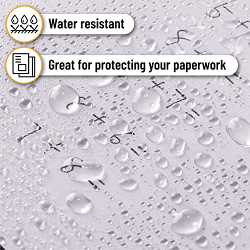 Mr. Pen- Reusable Dry Erase Pocket Sleeves, 10.2" x 14", 6 Pack, Black | Clear Plastic Paper Sleeves, Ticket Holders, Clear Plastic Sheet Protectors, Teacher, School, Classroom Supplies - color: Black, size: 6 Pack