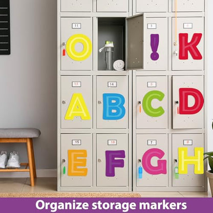 150PCS Large 7" Font Bulletin Board Letters and Punctuation Set, Colorful Classroom Alphabet Cutout for Bulletin Board Display Home School Educational Tool A Great Helper to Inspire Students' Learning - style: Third Dimension