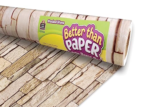 Teacher Created Resources Stacked Stone Better Than Paper Bulletin Board Roll (TCR77038)
