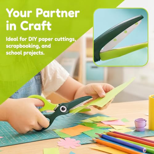 Adaptive Scissors Training Scissors with Covered Cutting Edge Adaptive Adapted Craft Tool Suitable for Paper Cutting Art Projects Activities Home Learning