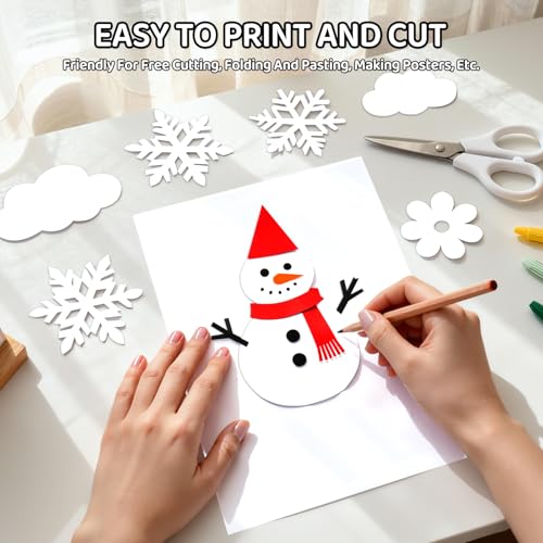 Cardstock 8.5 X 11, 40 Sheets White Card Stock, 65lb/ 180gsm Copy Paper, Cardstock Printer Paper for Art, Drawing, Invitations, DIY Cards, Craft, Construction, School & Office Supplie - color: White, size: 40Sheets