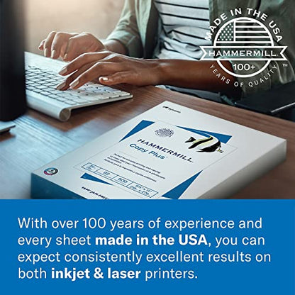 Hammermill Cardstock, Premium Color Copy, 80 lb, 8.5 x 11 - 1 Pack (250 Sheets) - 100 Bright, Made in the USA Card Stock, 120023R, White - size: 1 Pack | 250 Sheets