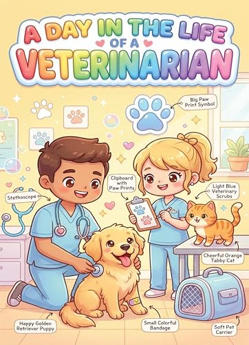JELLY BEAN GENIUS Dentist and Veterinarian Mini Poster for Kids – Laminated Double-Sided Community Helpers Career Chart | 8.5x11 Binder Size Classroom Desk Decor - size: 8.5x11 Binder