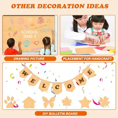 Peach Pink Bulletin Board Paper Roll,14.8FTx47IN Large Reusable Waterproof Erasable Classroom Wall Background Backdrop, Fade-Resistant Fabric Wrapping Paper School Decors Teacher Supplies - color: Peach