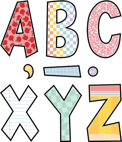 Teacher Created Resources Cool for School 7" Fun Font Letters (TCR70108)