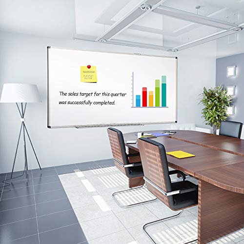XIWODE Large Magnetic Dry Erase Whiteboard 36x60 Inch, Wall-Mounted Silver Aluminum Frame, Anti-Stain No Ghosting for Home School Office Conference Room - color: Silver, size: 36x60 Inches