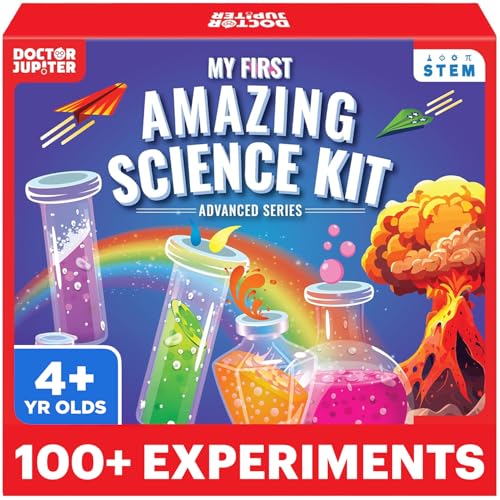 Doctor Jupiter My First Amazing Science Kit for Kids Ages 4-5-6-7-8 | STEM Toy with 100+ Experiments | Learning & Educational Projects - style: My First Amazing Science Kit: 4+