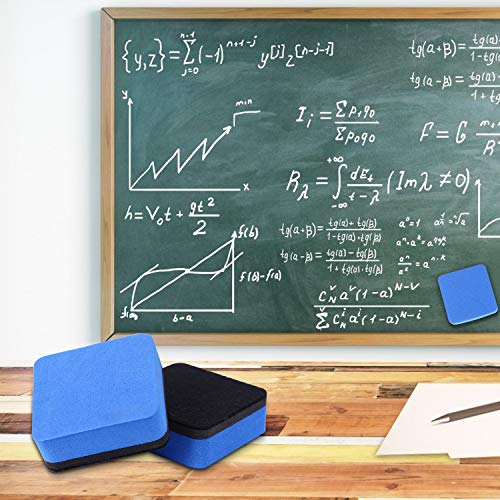 Dry Erase Erasers, 48 Pack Magnetic Whiteboard Eraser Chalkboard Eraser Dry Eraser for Classroom Office and Home (48pcs 4Colours) - color: 48pcs 4colours