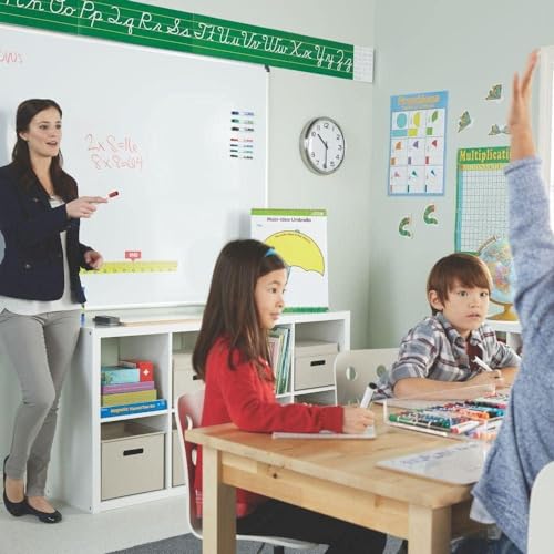 Small White Board for Kids 2 PK, Double Sided Small Dry Erase Board, 4 Fine Tip Markers, 2 Mini Erasers Mini Whiteboard for Kids, Lapboard perfect for Homeschool Supplies, Office, Classroom