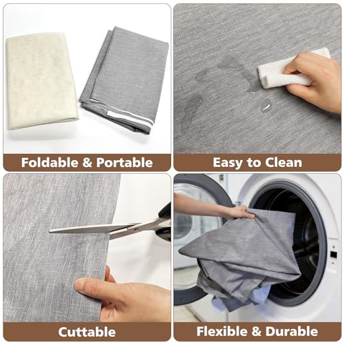72" x 60" Craft & Painting Floor Mat, Extra Large Waterproof Splat Mat with Non-Slip Underlay, Washable Mess Mat for Arts, Crafts, Painting and Playdough