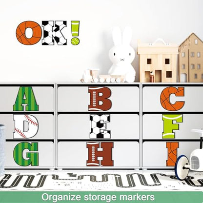 150 PCS Large 6" Bulletin Board Letters Set, Sports Party Football Soccer Classroom Alphabet Cutout Letter for Bulletin Board Display School, A Great Helper to Inspire Students' Learning Interest - style: Sports
