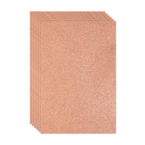 PATIKIL 2mm(1/10") Thick Adhesive Glitter Foam Sheet 16x24inch(40x60cm) Light Yellow, EVA Shiny Foam Board for Craft, 6 Pcs - color: Light Yellow
