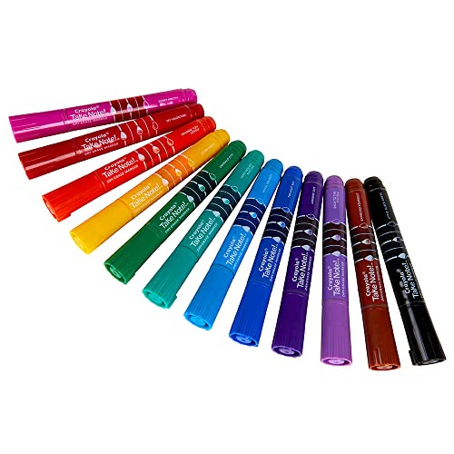 Crayola Take Note Dry Erase Markers for School (12ct) Teacher Classroom Supplies, Chisel Tip Whiteboard Markers, Must Haves - size: 12Count, style: Dry Erase Markers