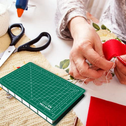WISYOK 6" x 8" A5 Craft Mat, Small Rotary Cutting Mat for Sewing, Fabric, Ideal for DIY Crafts