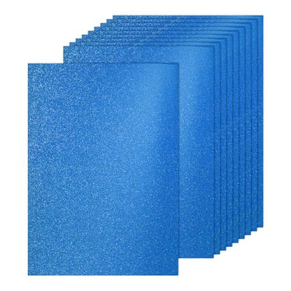 PATIKIL 20Sheets Blue Glitter Cardstock, 8.3x11.7 in A4 Glitter Paper Card Stock Shiny Scrapbook 250gsm Sparkly Paper Large Shimmer for Crafts Scrapbook DIY Art Wedding Party - color: Blue, size: 8.3x11.7 In